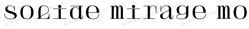 solide mirage mono字体转换